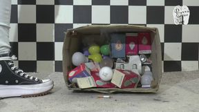 Light bulbs under Chucks Sneakers floor view
