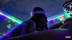 Our Sexy Christmas gift: Blowjob &mdash;  sloppy cumshot