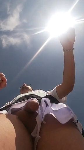 I Find Out That Truckers Are Looking at My Dick and I End up Jerking off in the Middle of the Road