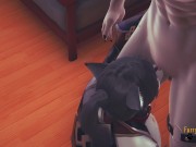 Genshin Impact Furry - Zhongli Cat Hard sex (Uncensored)