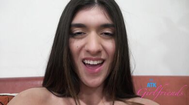 Aubry Babcock’s tight cunt licked until she leaks then swallowed every drop
