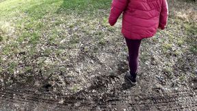 Using Her Tits in Garage