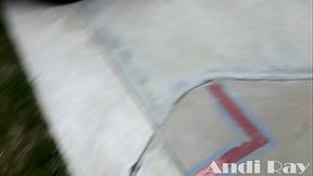 THIS BIG TITTY HOE ANDI TRIED TO BREAK INTO THIS DUDES HOUSE SO HE FUCEKD HER OUTSIDE