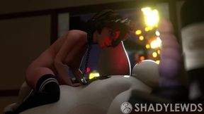 Aunt Cass works Baymax's Schlong in animated Rule 34
