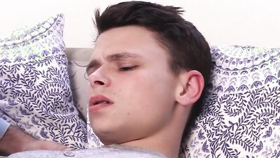 Austin Lock sucks stepdaddy's hard cock and gets fucked balls deep