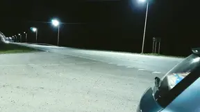 Risky Masturbation in Car Near the Road