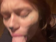 Happy Halloween: Cat girl suck big dick selfie blowjob