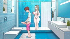 Sexnote part 9 - surprise in shower