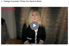 College Counselor Thinks You Need to Relax 720p