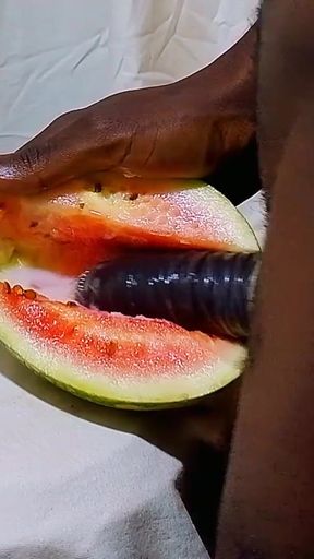 Male masturbation porn using sweet watermelon as a wet pussy. I fucked &amp; enjoyed while watching female hot pussy till&hellip;   Clip 1