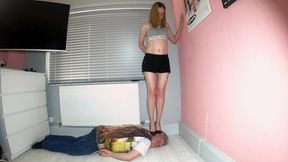 Danielle Jumping Up & Down On His Head In High Heels 2