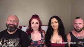 Desperate Amateurs hot big tit milf Peach and Lexi geting their tight pussies banged hard.
