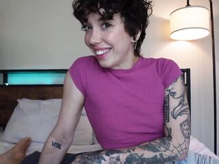 Most excellent Ally's Sexy Tatted Girlfriend Salem Nox Seduces U