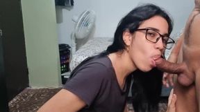 Big and Delicious Cumshot on This Colombian's Tits