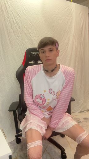 Femboy Testing His Toys