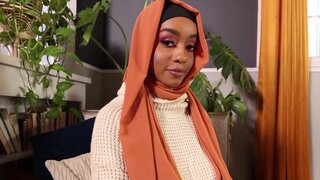 Lily Starfire wears a hijab and takes a large cock too
