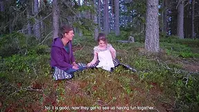 Swedish Lovers Get Wild In The Woods - Rosyskye - 4k 60fps