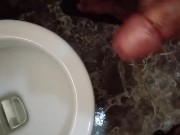 dubai handjob hug cumshot in toilet
