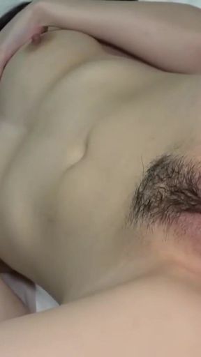 Gentle Black-haired Salon Receptionist, Soft Demeanor Melts Into Passionate POV Ending with Creampie Climax