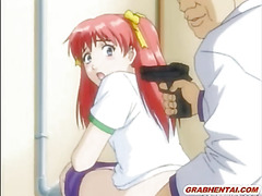 Hentai cutie gets fingered pussy and assfucked