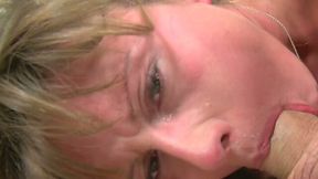 Flushing all natural chick greedily blows dick of BF and gets anal banged