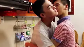 Asian Twink Duo Shares Fiery Kisses Before Intense Bareback Passion – 18+ Gay Porn