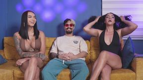Sex with the Busty Trans and the Big Ass Brunette - Interview with Andromeda Hot and Tina Queen