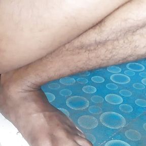 Pee Handjob Black Big Cock Indian Man Bathroom