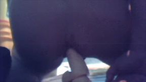 Riding my 7-inch dildo with fake cum