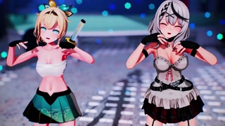 【MMD Hololive】《Chloe (沙花叉クロヱ)  ~ Iroha (風真いろは)》~《愛包ダンスホール(Heart Pie Dancehall) HIMEHINA》【4k/60fps】