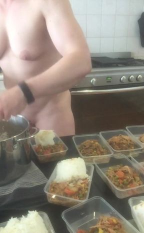 Naked Meal Prep Watch to the End I Start to Have Some Fun Playing with Myself