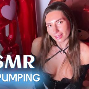 ASMR. Sexy brunette Cleo Patrice Mic Pumping Your Cock On Her Knees and Make You CUM