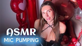 ASMR. Sexy brunette Cleo Patrice Mic Pumping Your Cock On Her Knees and Make You CUM