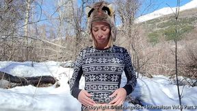 littleangel84 - vlog en hivers et baise dans la neige !