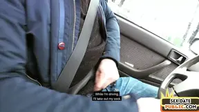 Real outdoor fucking with pulled geek wearing spex and stockings