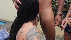 uma festinha com a apossa amiga gostosa elisa sanches e colocando ela pra chora na rola