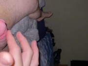 POV: Schön den großen Schwanz massieren und wichsen