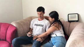 I fuck my shy stepson to teach him how to fuck matures.