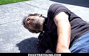 Mischievous Neighbor Maya Woulf Spanked and Fucked