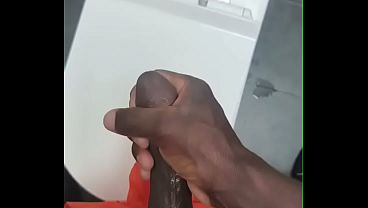 Ugandan guy dick strocking till cum