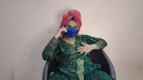Desi Horny Beautiful Bhabi Masturbating-hindi Audio