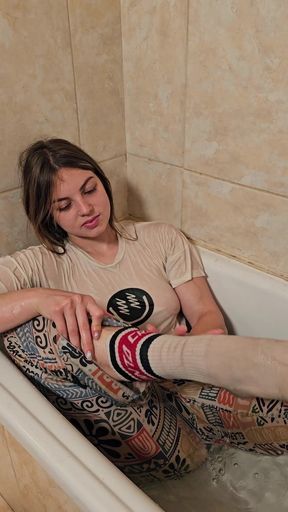 I Get Into the Tub with My Clothes on