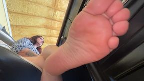 Under my bare sole
