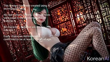 I made this juicy Korean slut lick my balls and then filled her slit to the very bottom with hot cum [AI]