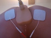 Electro shock massage and machine fuck