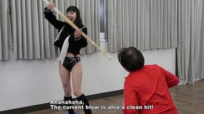 Japanese Mistress Mero Food Fetish and Bamboo Whipping