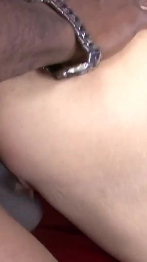 Heidi Mayne fucks her black cock in the mouth and then in the ass and makes him cum