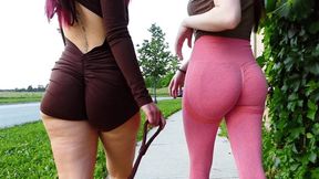 Public Pet Walk Ass Addiction - Princess Scarlett Rhoads And Miss Bella Ray (HD1080p)