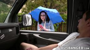 ”Helpless Scarlet is picked up by stranger & pays with sex”