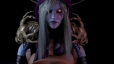 Sylvanas Windrunner Give a Blow Job in POV - Warcraft Porn Parody